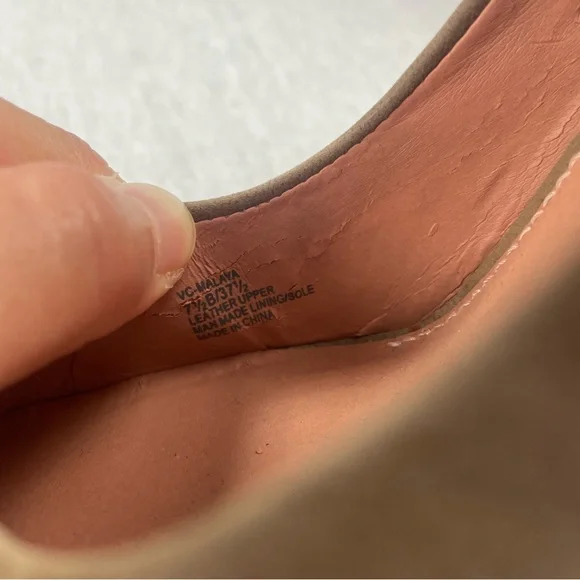 Vince Camuto Malaya Brown Tan Studded Pumps Heels Womens Size 7.5 - Picture 10 of 10